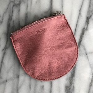 Baggu Leather U Shaped Pouch